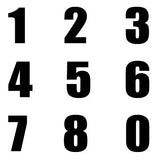 4" Vinyl Numbers